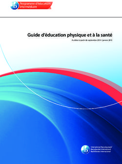 Guide d'éducation physique et à la santé