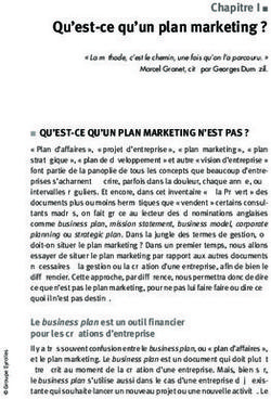 Qu'est-ce qu'un plan marketing ?