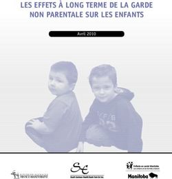 Les effets à Long terme de La garde non parentaLe sur Les enfants - Avril 2010