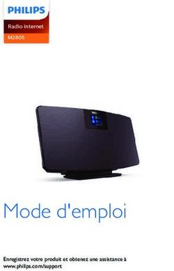 Mode d'emploi Enregistrez votre produit et obtenez une assistance à www.philips.com/support