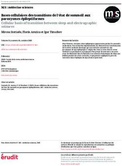 Bases cellulaires des transitions de l'état de sommeil aux paroxysmes épileptiformes Cellular basis of transition between sleep and electrographic ...