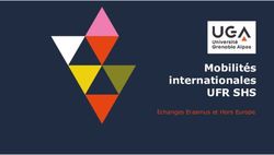 Mobilités internationales - UFR SHS Echanges Erasmus et Hors Europe