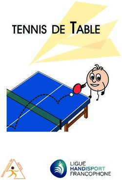 Tennis de table - Ligue Handisport Francophone