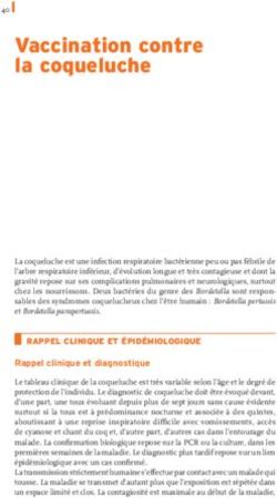 Vaccination contre la coqueluche