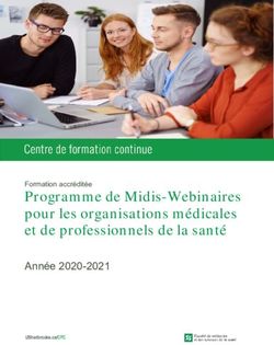 Programme de Midis-Webinaires pour les organisations médicales et de professionnels de la santé - Année 2020-2021