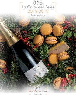 LA CARTE DES F&Ecirc;TES 2018-2019 - AROMETSAVEURS