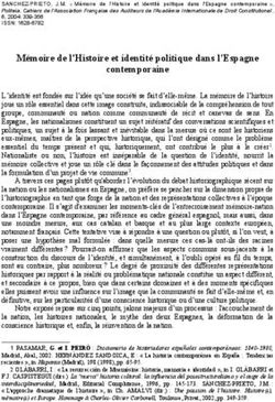 Mémoire de l'Histoire et identité politique dans l'Espagne contemporaine