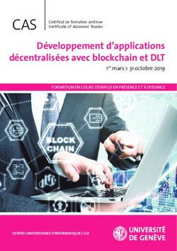 Développement d'applications décentralisées avec blockchain et DLT