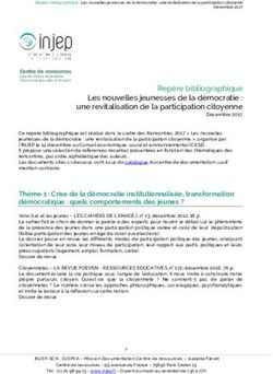 Repère bibliographique Les nouvelles jeunesses de la démocratie : une revitalisation de la participation citoyenne - Injep