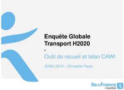Enqu&ecirc;te Globale Transport H2020 - Outil de recueil et bilan CAWI JEMU 2019 - Christelle Paulo - Cerema