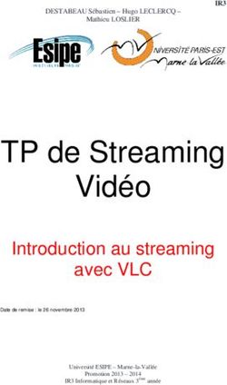 TP de Streaming Vidéo - Introduction au streaming avec VLC - IR3