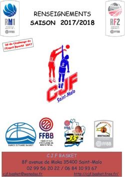 RENSEIGNEMENTS SAISON 2017/2018 - C.J.F BASKET 8F avenue de Moka 35400 Saint-Malo - Free