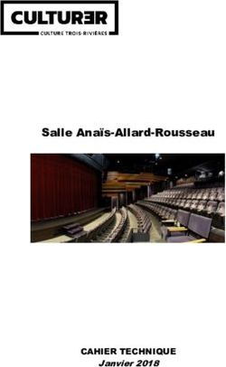 Salle Anaïs-Allard-Rousseau - CAHIER TECHNIQUE Janvier 2018 - Cultur3R