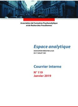 Espace analytique Courrier interne - N 119 Janvier 2019