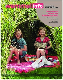 Info Gemeentelijke Maak Wemmel groener met streekeigen planten - nieuwsbrief 2020-06
