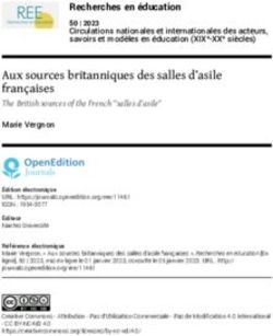 Aux sources britanniques des salles d'asile fran&ccedil;aises