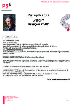 François RIVET ANTONY - Municipales 2014