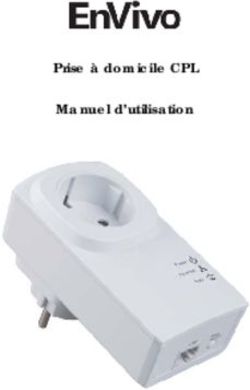 Prise à domicile CPL Manuel d'utilisation