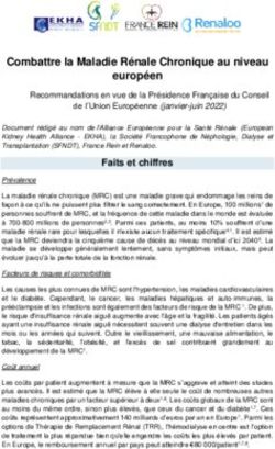 Combattre la Maladie R&eacute;nale Chronique au niveau europ&eacute;en