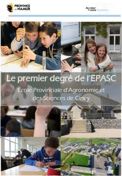 Le premier degré de l'EPASC - Ecole Provinciale d'Agronomie et des Sciences de Ciney