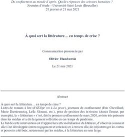 &Agrave; quoi sert la litt&eacute;rature en temps de crise ? - DIAL@UCLouvain