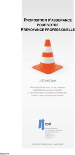 PROPOSITION D'ASSURANCE POUR VOTRE PREVOYANCE PROFESSIONELLE