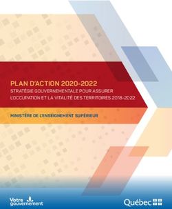 PLAN D'ACTION 2020-2022 - STRAT&Eacute;GIE GOUVERNEMENTALE POUR ASSURER L'OCCUPATION ET LA VITALIT&Eacute; DES TERRITOIRES 2018-2022 - Gouvernement du Qu&eacute;bec
