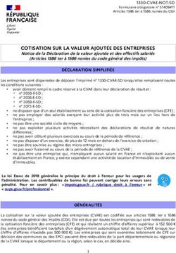 COTISATION SUR LA VALEUR AJOUT&Eacute;E DES ENTREPRISES