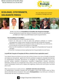 ECOLOGIE, CITOYENNETE, SOLIDARITE PEROU - France Diplomatie