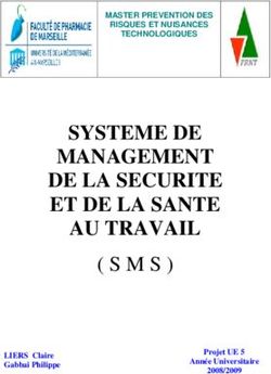 SYSTEME DE MANAGEMENT DE LA SECURITE ET DE LA SANTE AU TRAVAIL - MASTER PREVENTION DES RISQUES ET NUISANCES TECHNOLOGIQUES