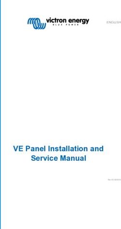 VE Panel Installation and Service Manual - ENGLISH - Victron Energy
