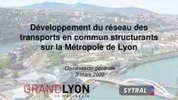 Développement du réseau des transports en commun structurants sur la Métropole de Lyon - Commission générale 3 mars 2022