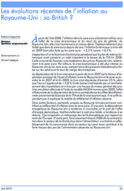 Les évolutions récentes de l'inflation au Royaume-Uni : so British ?