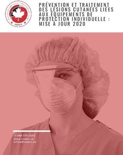 PR&Eacute;VENTION ET TRAITEMENT DES L&Eacute;SIONS CUTAN&Eacute;ES LI&Eacute;ES AUX &Eacute;QUIPEMENTS DE PROTECTION INDIVIDUELLE : MISE &Agrave; JOUR 2020