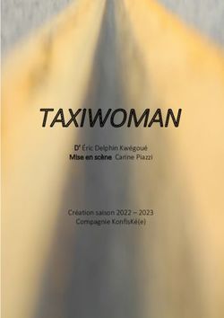 TAXIWOMAN D' &Eacute;ric Delphin Kw&eacute;gou&eacute; Mise en sc&egrave;ne Carine Piazzi Cr&eacute;ation saison 2022 - 2023 Compagnie KonfisK&eacute;(e)
