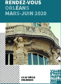 RENDEZ-VOUS ORLÉANS MARS-JUIN 2020 - LE 19e SIÈCLE
