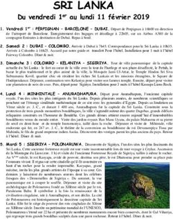 SRI LANKA Du vendredi 1er au lundi 11 f&eacute;vrier 2019 - Clemenceau Voyages