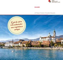 De vivre à une expérience - ATTRACTIONS TOURISTIQUES SOLEURE - Jura & Trois-Lacs