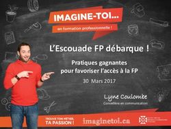 L'Escouade FP débarque ! - Pratiques gagnantes pour favoriser l'accès à la FP Lyne Coulombe