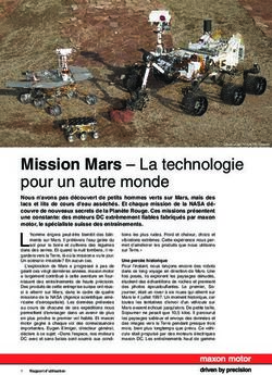 Mission Mars - La technologie pour un autre monde - Maxon