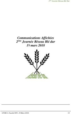 Communications Affich&eacute;es 2&egrave;me Journ&eacute;e R&eacute;seau Bl&eacute; dur 19 mars 2018