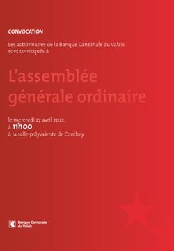 L'assembl&eacute;e g&eacute;n&eacute;rale ordinaire - &agrave; 11h00, le mercredi 27 avril 2022, BCVs
