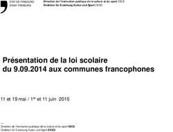 Présentation de la loi scolaire du 9.09.2014 aux communes francophones - Etat de Fribourg