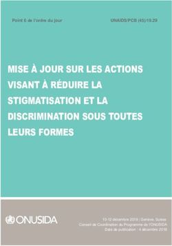 MISE &Agrave; JOUR SUR LES ACTIONS VISANT &Agrave; R&Eacute;DUIRE LA STIGMATISATION ET LA DISCRIMINATION SOUS TOUTES LEURS FORMES - UNAIDS
