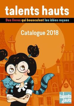 Catalogue 2018 - Talents Hauts