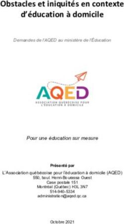 Obstacles et iniquités en contexte d'éducation à domicile