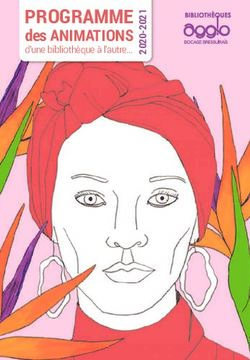 PROGRAMME des ANIMATIONS d'une bibliothèque à l'autre... 2 - www.bibliotheques.agglo2b.fr ...