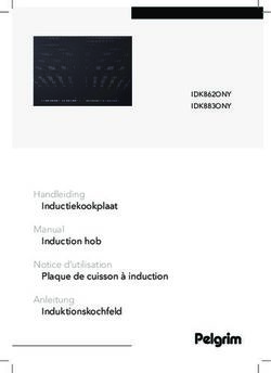Handleiding Inductiekookplaat - Pelgrim