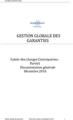 GESTION GLOBALE DES GARANTIES - Cahier Des Charges Contreparties ...