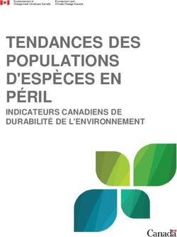 TENDANCES DES POPULATIONS D'ESP&Egrave;CES EN P&Eacute;RIL - INDICATEURS CANADIENS DE DURABILIT&Eacute; DE L'ENVIRONNEMENT